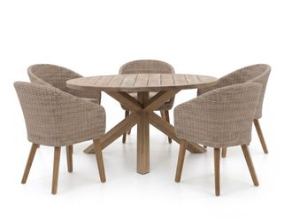 Intenso Furniture Intenso Tropea/ROUGH-Y &oslash;150cm dining tuinset 6-delig