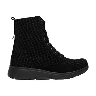 Xsensible Asti Veterlaars - Dames - Schoenen - Zwart - Maat: 42 EU Leer