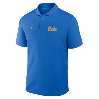 Nike Jordan UCLA Primetime Victory Primary Logo Nike Mens Dri-FIT College Polo in Blue | 035844UUCL-4SD