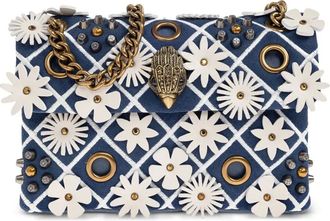 Kurt Geiger Borsa a spalla Kensington piccola con decorazione - Blu