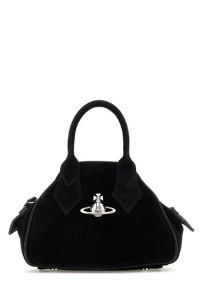 Vivienne Westwood Black Suede Mini Yasmine Handbag