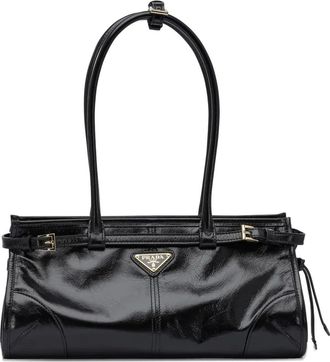 Prada Borsa tote Bonnie media con fibbia - Nero