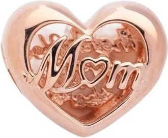 Pandora Bedank je mama hart bedeltje - Dames - Sieraden - Roze - ONE Size - Accessoires