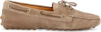 Tod's Loafers met veters - Dames - Bootschoenen - Bruin - 36 1/2 EU - Leer - Schoenen
