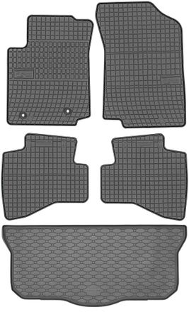OEM Juego De Alfombrillas De Goma Para Coche Y Alfombrilla Para Maletero Para Toyota Aygo Ii Hatchback (de Julio De 2014 A 2022)