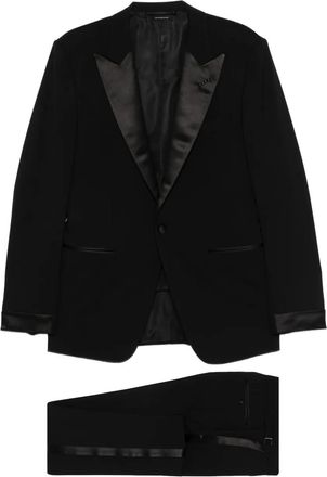 Tom Ford shawl-lapels suit - Black