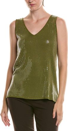 Anne Klein Sequins V-Neck Tank