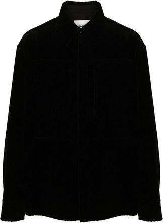 Jil Sander corduroy shirt - men - Cotton/Viscose - 46 - Black