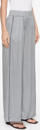 PESERICO Womens Patterned Side Stripe Trousers Ss26 W
