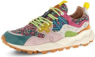 Flower Mountain Yamano 3 Sneaker in Petrol Green/Powder Pink at Nordstrom, Size 5-5.5Us