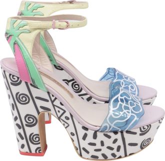 Sophia Webster Jade Malibu Platform Sandals in Multicolor PVC