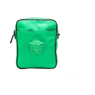 Versace Borsa a tracolla La Medusa in nylon - - Bags - Donna - Verde - ONE SIZE