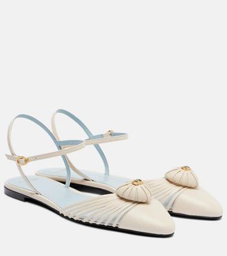 Valentino Garavani Cour Royal leather flats