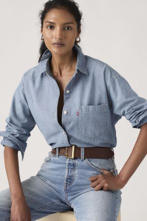 Levi's Harlie Boyfriend Shirt - Donna - XS - Blu / Good Daze