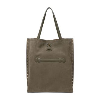 Zanellato Aspasso Medium Tote - Dames - Tassen - Groen - Maat: ONE Size Leer