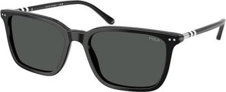 Polo Ralph Lauren Authentieke Bril met Topkwaliteit - Heren - Zonnebrillen - Zwart - 56 MM - Accessoires