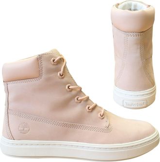 Timberland Londyn Chukka Lace Up Trainers Pink Leather Womens Boots A1PBD X31A Leather (archived) - Size UK 4.5