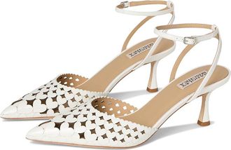 Badgley Mischka Omelia Womens Shoes White Patent : 6.5 M, Leather