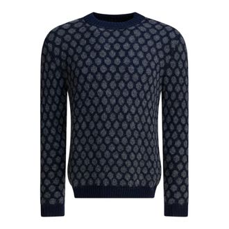 Rakkì Round-neck Knitwear, male, Blue, M, Paul Wv-Wm