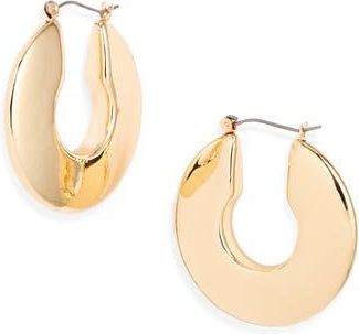 Nordstrom Bold Polished Hoop Earrings in Gold at Nordstrom Rack