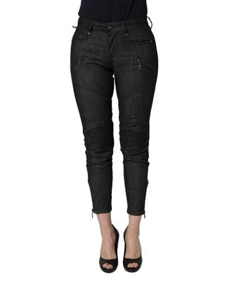 Plein Sud Cotton Mid Waist Skinny blue Womens Jeans