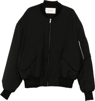 Entire studios Broad Bomber Wool - Dames - Bomber jackets - Zwart - XS - Wol - Jassen