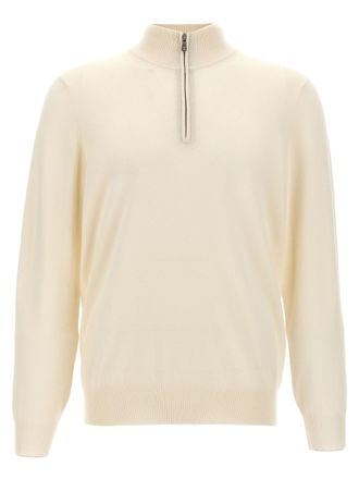 Brunello Cucinelli White Cashmere Mens Cardigan