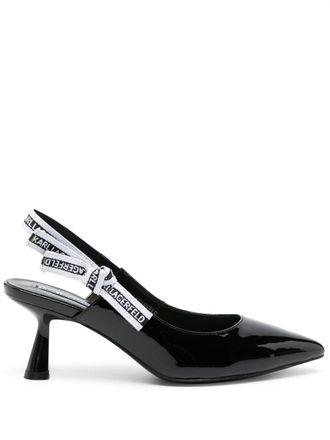 Karl Lagerfeld Pumps con logo 75mm - Nero