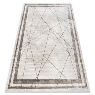 RugsX Rugsx - Bliss Z201z128 Alfombra Crema / Beige - Marco, Geometric, Moderna, Estructural Beige 120x170 Cm