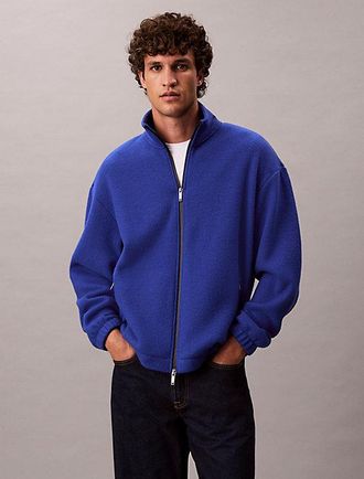 Calvin Klein Wool Blend Fleece Relaxed Jacket