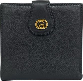 Gucci Black Leather Wallet (Bi-Fold) (Pre-Owned)