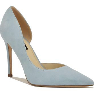 Nine West Folowe Half dOrsay Pump in Light Blue at Nordstrom, Size 6.5