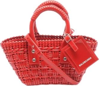 Balenciaga Pre-owned Vintage Handbag - Dames - Vintage Handtas - Rood - ONE Size - Leer - Vintage