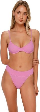 Swim Systems Jolene Underwire Bikini Swimsuit Top in Cotton Candy Scrunch at Nordstrom, Size 3X-Large