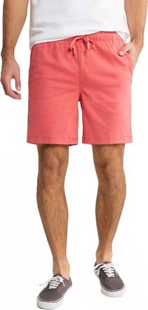 Fair Harbor Horizon Pull On Short In Washed Red