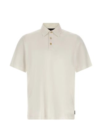 Zanone Lightweight Boxy Fit Cotton Polo Shirt