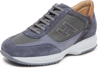 Hogan Interactive Schoenen - Heren - Sneakers - Blauw - 43 1/2 EU - Leer - Schoenen