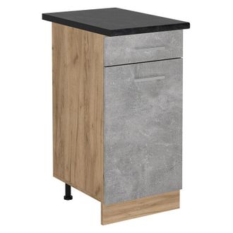 Vicco Mueble Bajo De Cocina R-line, Hormig&oacute;n, 40 Cm, Et Antracita