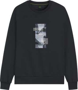 HUGO BOSS Felpa con grafica - Blu