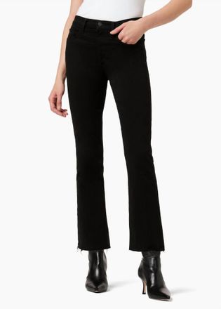 Joe's Callie High Rise Cropped Bootcut Jeans In Black