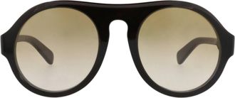 Chlo&eacute; Round-Frame Recycled Acetate Sunglasses