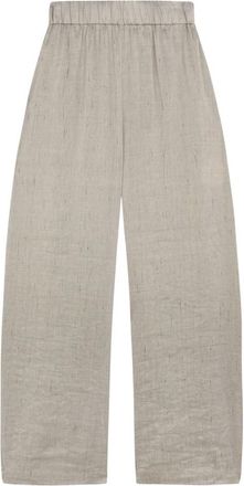 Cortana Wijde Broek - Dames - Broeken - Grijs - M - Wol - Broeken
