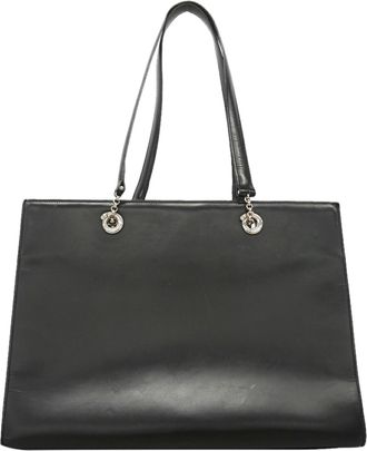Cartier Black Leather Tote Bag (Pre-Owned)