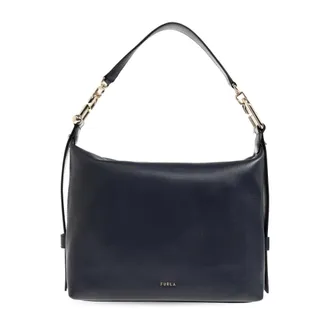 Furla Shoulder Bags, female, Blue, Size: ONE SIZE Tonie Medium Hobo Bag