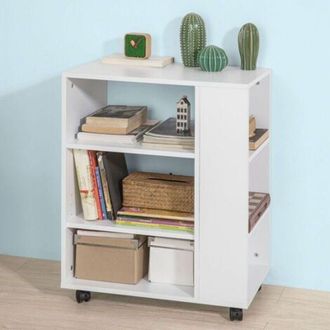 SoBuy SoBuy Office Storage 3 Tiers Storage Bookcase Side Table,FBT68-W