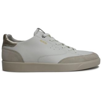 Ecco Ecco Street Lite 212853 Nubuck Womens Trainers - UK 4.5 - US 6-6.5 Women - EU 37 - Limestone White Pure Whte Gold - Size:UK 4.5