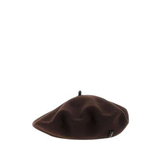 Borsalino Accessoires, Dames, Bruin, ONE Size, Wol, Baskenmuts
