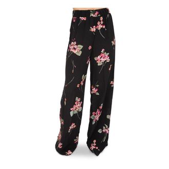 Twinset Wide Trousers, female, Black, XS, Black Trousers