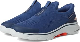 Skechers Mens Hands Free Slip-ins Go Walk 7-Easy on Evolution Sneaker, Navy, 8 UK
