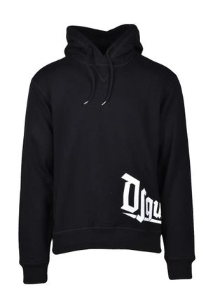 Dsquared2 Cotton Hoodie - Black Men